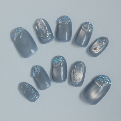 Sheer Blue Bubble